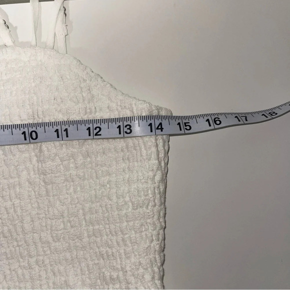 Maurices Eyeshadow NWT White Smock Strappy Hanky Hem Dress Medium Women’s - Picture 8 of 13